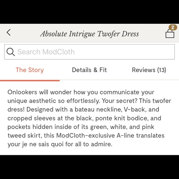 NWT Modcloth Dress - Picture 5 of 5